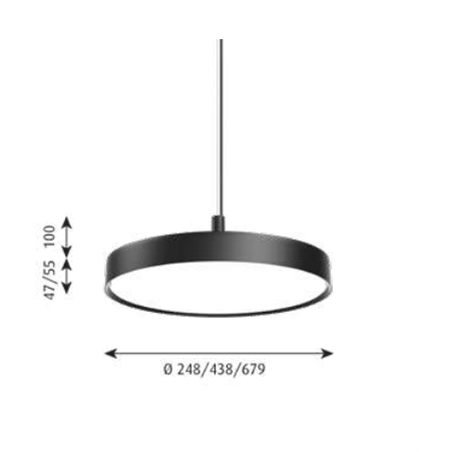 Louis Poulsen Lp Slim Round Suspended ⌀680 Pendant Lamp
