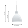 Louis Poulsen Toldbod 155Op220 Glass Pendant ⌀155 Pendelleuchte