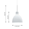 Louis Poulsen Toldbod 155Op220 Glass Pendant ⌀220 Pendelleuchte