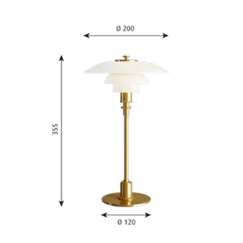 Louis Poulsen Ph 2/1 Table Tischlampe
