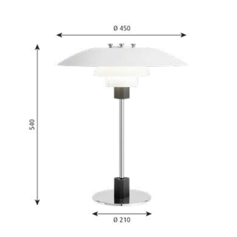 Louis Poulsen Ph 4/3 Table Tischlampe