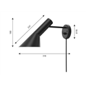 Louis Poulsen Aj Wall With cord / With switch Lamp