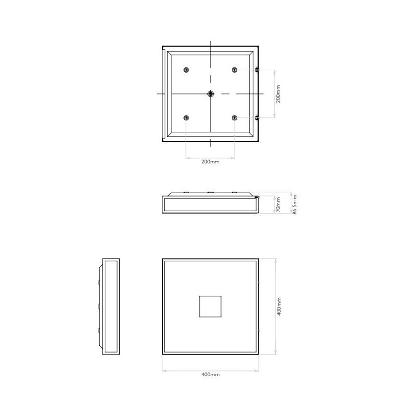 Astro Mashiko 400 Square Deckenlampe