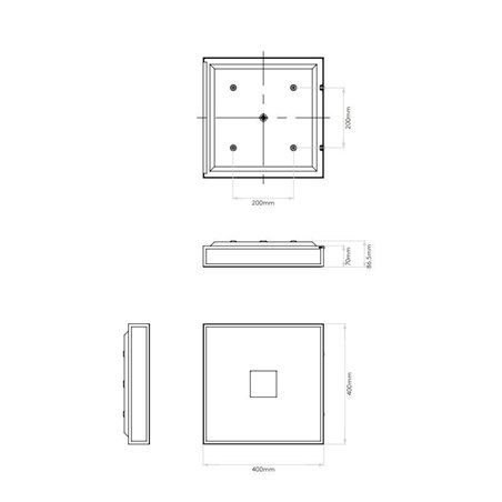 Astro Mashiko 400 Square ceiling lamp
