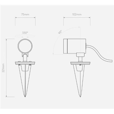 Astro Bayville Spike Spot 12V garden pole
