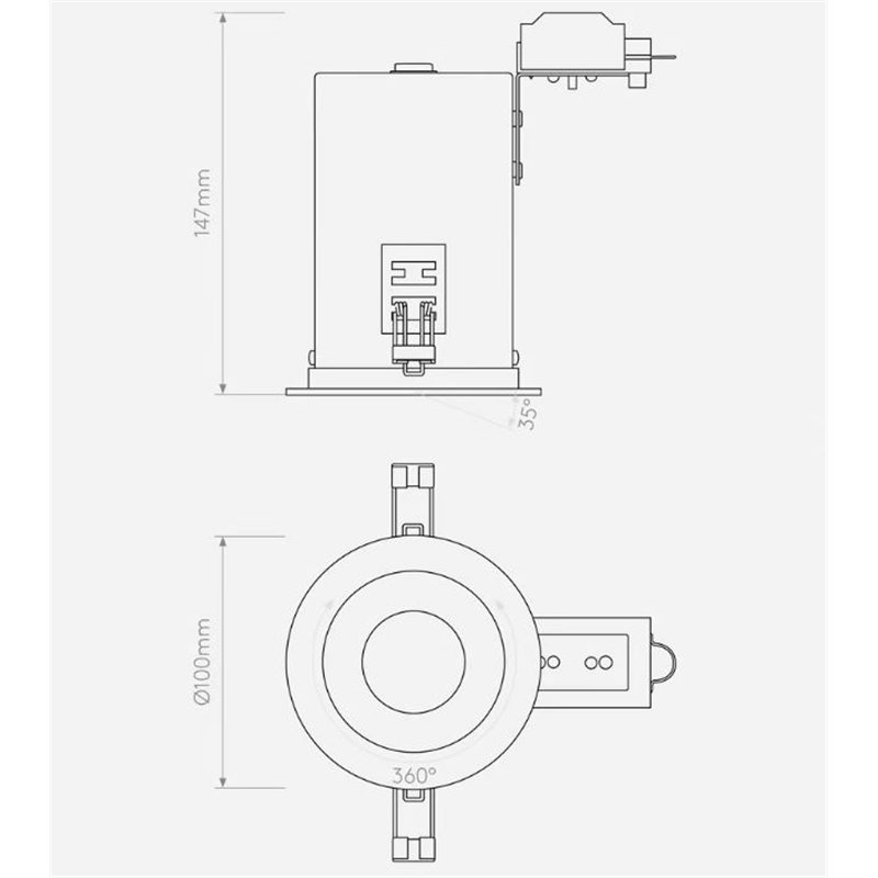 Astro Taro Round Adjustable Fire-Rated Einbaustrahler