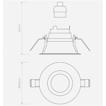 Astro Minima Slimline Round Fixed Fire-Rated Ip65 recessed spot