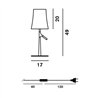 Foscarini Birdie Table Small Tischlampe - Grau - Outlet