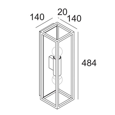 Delta Light MONTUR L O E27 Wall lamp - Outlet