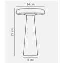 DFTP Arcello 14 3-Step-Dim Rechargeable  table lamp