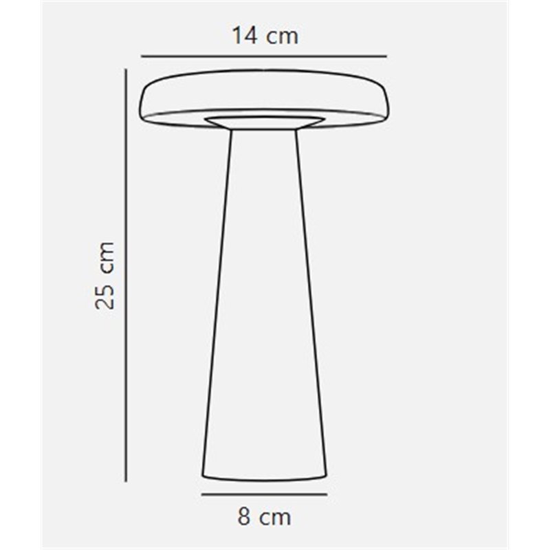 DFTP Arcello 14 3-Step-Dim Rechargeable  Tischlampe