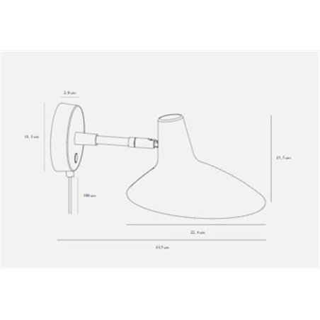 DFTP Darci wall lamp
