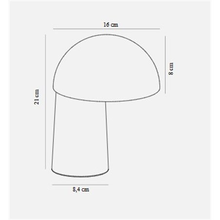 DFTP Faye 16 3-Step Dim Rechargeable table lamp