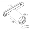 Delta Light M26L - Spy 52 92720 Mdl Schienenbeleuchtung