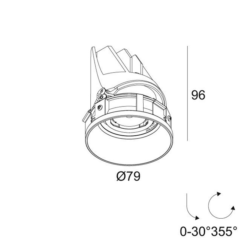 Delta Light ENTERO RD-S TRIMLESS Einbaustrahler
