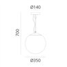 Artemide Nh 35 Ceiling ceiling lamp