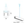 Wever & Ducré STREX SYSTEM SUSPENDED INDIRECT LIGHT CUSTOM CUT <3.0M track