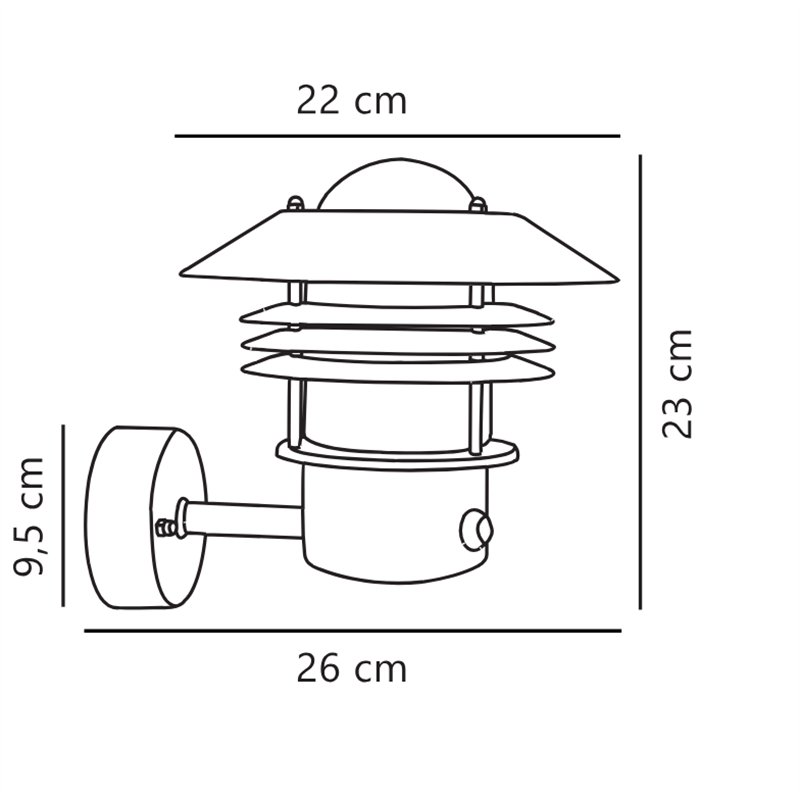 Nordlux Vejers Sensor [IP54] Wandlampe - Outdoor