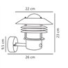 Nordlux Vejers Sensor [IP54] Wandlampe - Outdoor