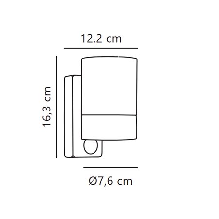 Nordlux Tin Maxi Down [IP54] wall lamp - Outdoor