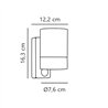 Nordlux Tin Maxi Down [IP54] Wandlampe - Outdoor