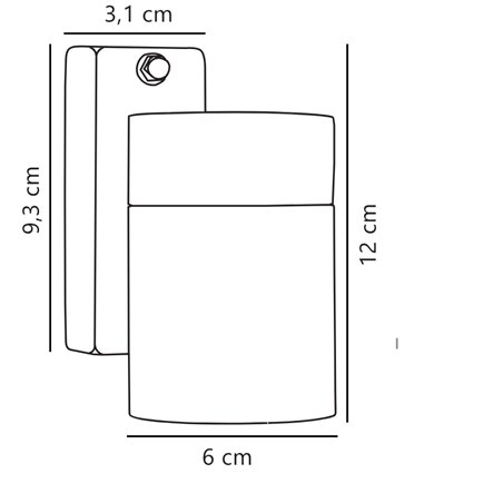 Nordlux Tin Down [IP54] wall lamp - Outdoor