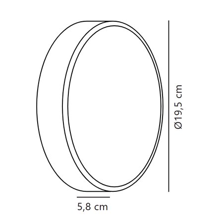 Nordlux Oliver [IP54] Round 20 wall lamp - Outdoor