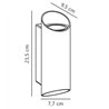 Nordlux Nico [IP54] Runde 22 Wandlampe - Outdoor