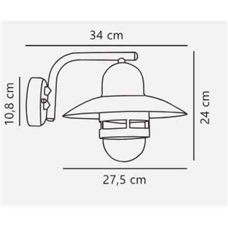 Nordlux Nibe [IP54] wall lamp - Outdoor