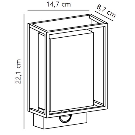 Nordlux Nestor sensor [IP44] wall lamp - Outdoor