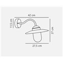 Nordlux Luxembourg Sensor [IP54] wall lamp - Outdoor