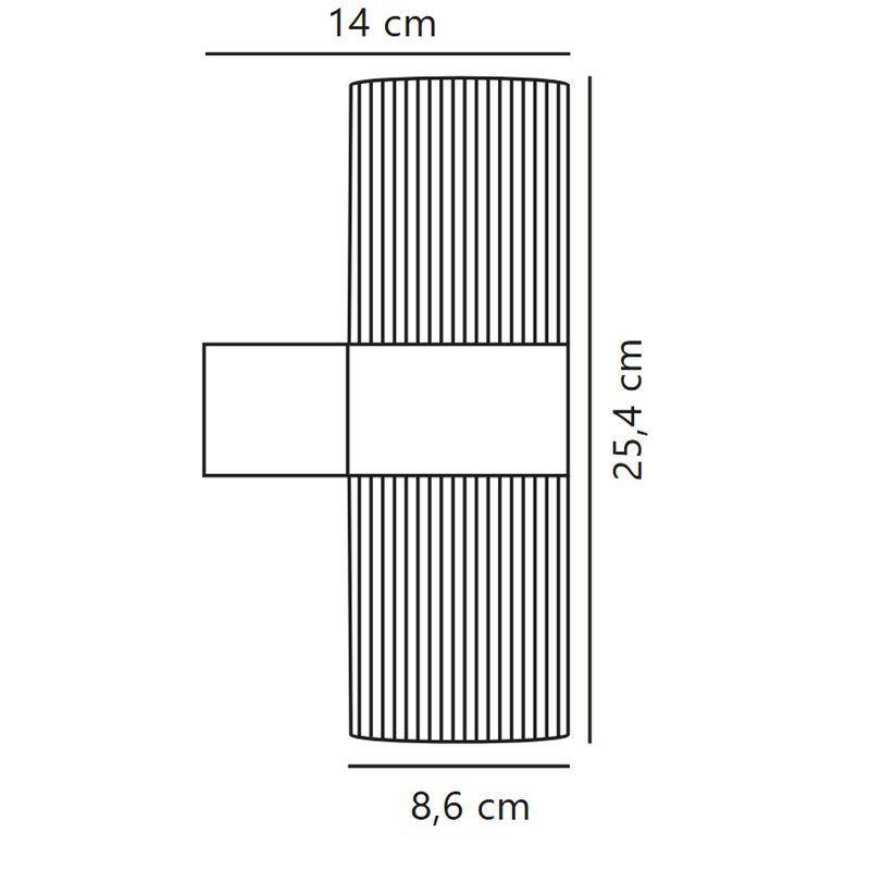 Nordlux Kyklop Ribbel [IP54] Wandlampe - Outdoor