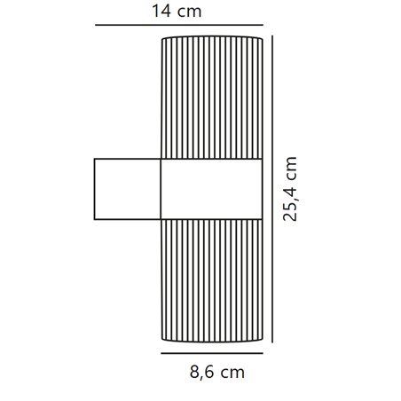 Nordlux Kyklop Ribbel [IP54] wall lamp - Outdoor