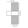 Nordlux Kyklop Ribbel [IP54] Wandlampe - Outdoor