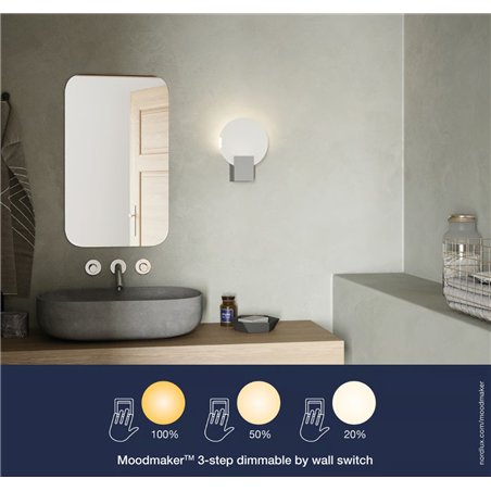 Nordlux Hester [IP44] 3-step Dim wall lamp
