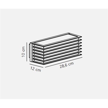 Nordlux Fluctus 28 [IP44] wall lamp - Outdoor