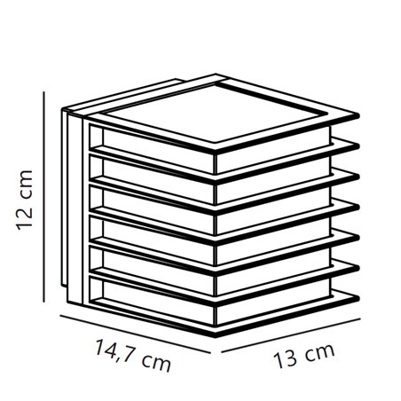 Nordlux Fluctus 13 [IP44] wall lamp - Outdoor