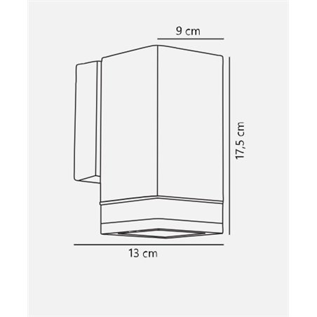 Nordlux Elm Up [IP44] wall lamp - Outdoor