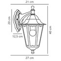 Nordlux Cardiff Down [IP44] wall lamp - Outdoor