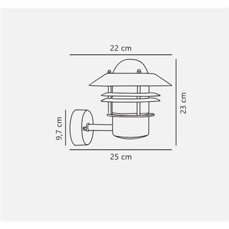 Nordlux Blokhus [IP54] wall lamp - Outdoor