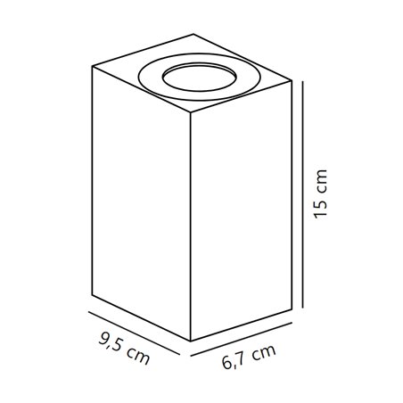 Nordlux Asbol Kubi [IP44] wall lamp - Outdoor