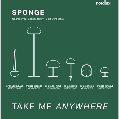 Nordlux Sponge 34 [IP65] 3-step Dim Battery table lamp