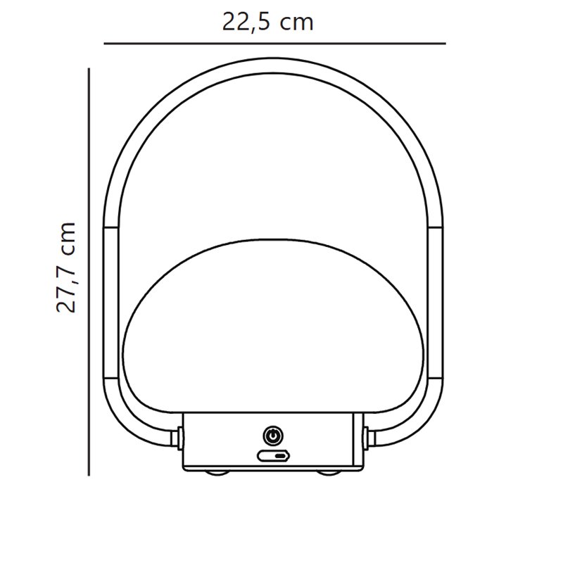 Nordlux Sponge 20 To Go [IP65] 3-step Dim Battery Tischlampe - Outdoor