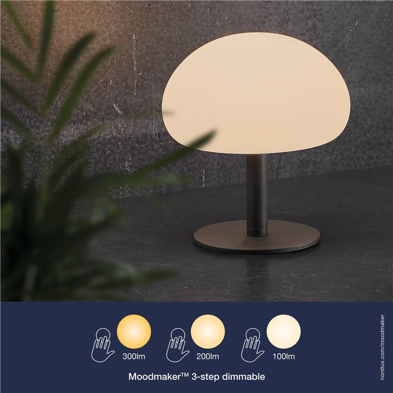 Nordlux Sponge 20 [IP65] 3-step Dim Battery Tischlampe