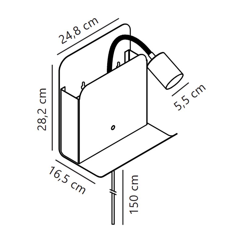 Nordlux Roomi USB Wandlampe