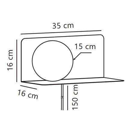 Nordlux Lilibeth 35 wall lamp