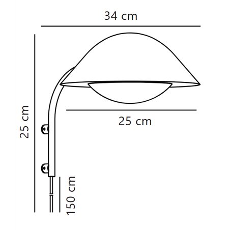 Nordlux Freya 25 wall lamp