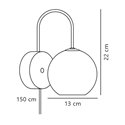 Nordlux Franca 13 wall lamp