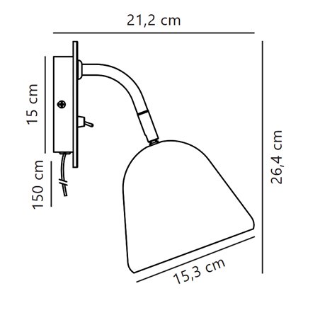Nordlux Fleur 15 wall lamp