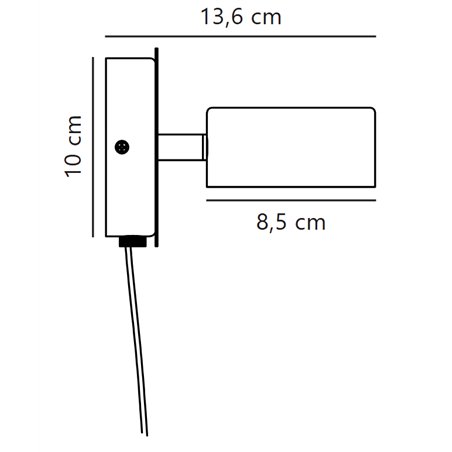 Nordlux Clyde 8 3-step Dim wall lamp